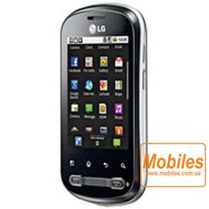 Экран для LG Optimus Me P355 красный модуль экрана в сборе