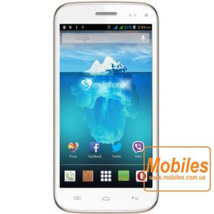 Экран для myphone Agua Iceberg Slim белый модуль экрана в сборе